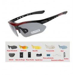 Gafas de sol ciclismo lentes intercambiables + UV400 + Lente Polarizado