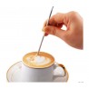Plantilla cafe Barista, tarro de arte para cafe, aguja de acero inoxidable Premium